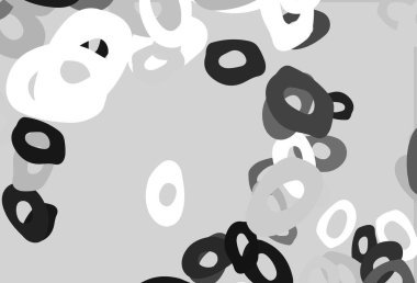 Koyu gümüş, küreli gri vektör deseni. Soyut arka planda bulanık kabarcıklar ve renkli gradyan. Marka kitabınız için şablon.