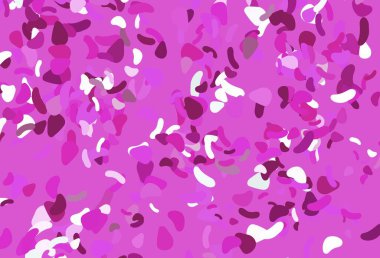 Memphis şekilli açık pembe vektör şablonu. Modern tarzda değişen renkli kaotik formlar. İşiniz için en iyi akıllı tasarım.