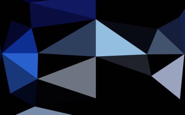 Hafif BLUE vektörü düşük poli kapağı.