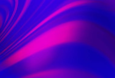 Koyu mor, eğri kurdeleli pembe vektör şablonu. Eğilimli zarif, parlak bir çizim. Reklamınız, broşürleriniz, broşürleriniz için yeni bir doku..