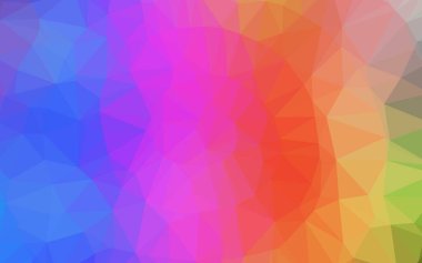 Açık Çokrenkli, Gökkuşağı vektörü bulanık üçgen dokusu.