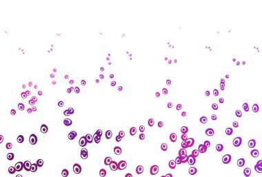 Açık pembe, küreli mavi vektör deseni. Doğa tarzında bulanık halkaları olan güzel renkli çizimler. Suyun deseni, yağmur damlaları.