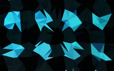 Açık BLUE vektör çokgen deseni.