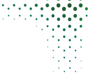 Açık mavi, köpüklü yeşil vektör arkaplan. Parlak renkli soyut çemberlerin olduğu bir resim. İş reklamları için tasarım.