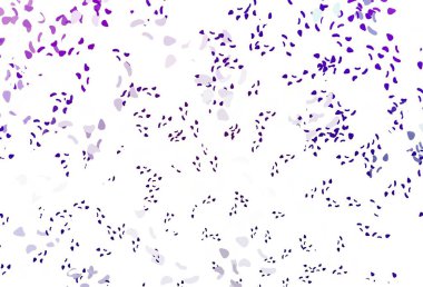 Memphis şekilli hafif Mor vektör şablonu. Soyut tarzda rengarenk gradyan şekilleri olan bir resim. Web siteniz için basit tasarım.