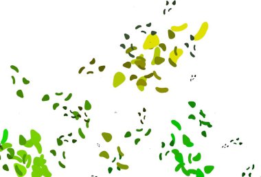 Açık mavi, kaotik şekilli sarı vektör deseni. Soyut gradyan şekilli basit renkli çizimler. Web siteniz için basit tasarım.