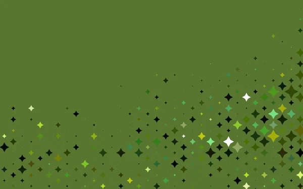 明るい星とライトグリーン 黄色のベクトルレイアウト — ストックベクタ