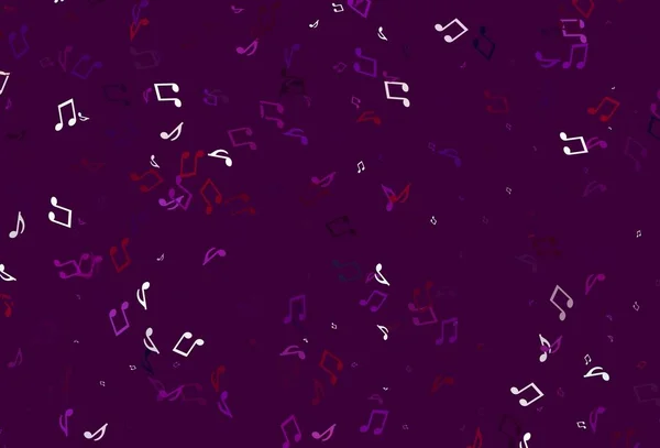 Светлая Красочная Векторная Текстура Музыкальными Нотами Декоративный Дизайн Абстрактном Стиле — стоковый вектор