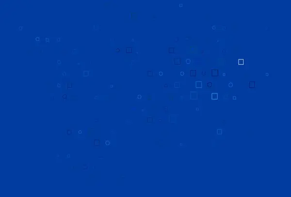 Светлый Синий Векторный Фон Кругами Прямоугольниками Иллюстрация Набором Ярких Красочных — стоковый вектор