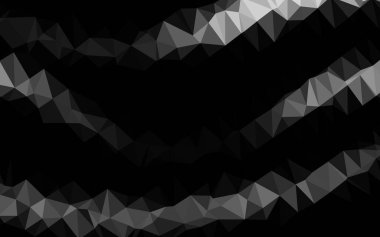 Açık Gümüş, Gri vektör çokgen yerleşimi.