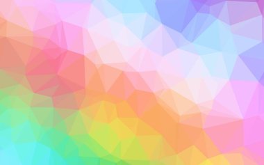 Işık Çokrenkli, Gökkuşağı vektörü üçgen şablon.