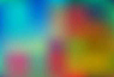 Açık mavi, sarı vektör parlak arkaplanı bulanıklaştırdı. Bokeh tarzında tamamen yeni bir renk çizimi. Marka kitabı için şık bir kapak..