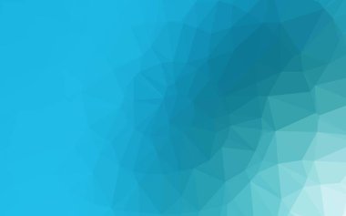 Işık Mavisi vektörü üçgen desen parlıyor.