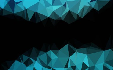 Açık BLUE vektör çokgen deseni.