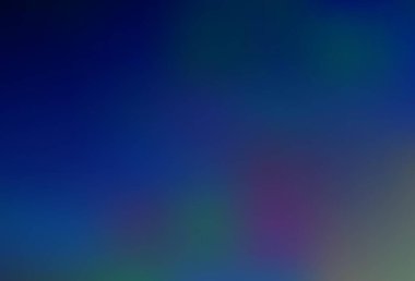 Koyu mavi vektör, parlak soyut arkaplanı bulanıklaştırdı. Renkli soyut çizimler ve gradyan. Herhangi bir marka kitabı için şablon.