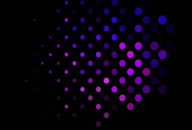 Koyu pembe, daire şekilli mavi vektör düzeni. Bulanık dekoratif tasarım baloncuklu soyut tarzda. Marka kitabınız için şablon.