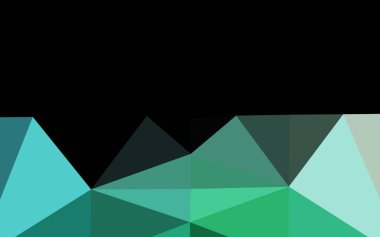 Açık Mavi, Yeşil vektör çokgen şablonu.