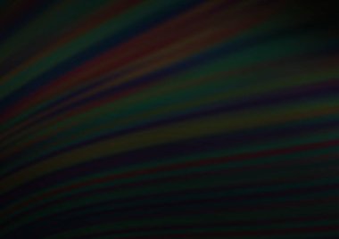 Koyu Gümüş, eğri kurdeleli gri vektör şablonu.