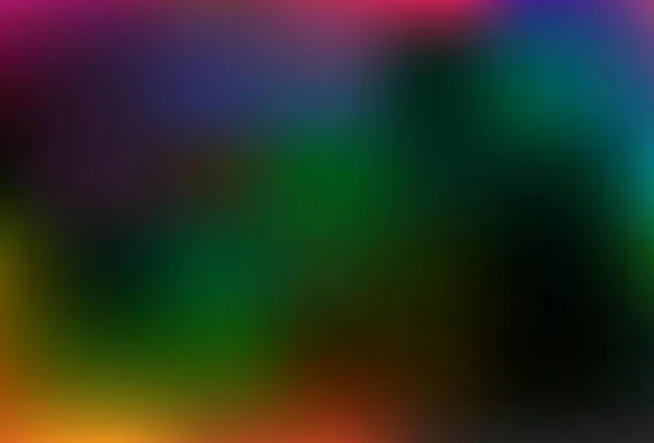Modèle Abstrait Sombre Multicolore Vecteur Arc Ciel Flou Brillance Une — Image vectorielle