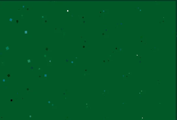 Ljusblå Grön Vektor Mönster Polygonal Stil Med Cirklar Abstrakt Illustration — Stock vektor