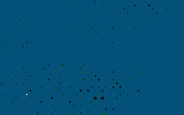Světle Modré Zelené Vektorové Pozadí Bublinami — Stockový vektor