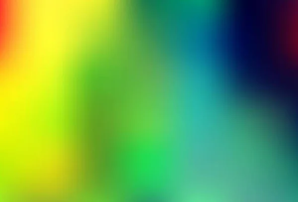 Multicolore Chiaro Modello Bokeh Vettore Arcobaleno Una Vaga Illustrazione Astratta — Vettoriale Stock