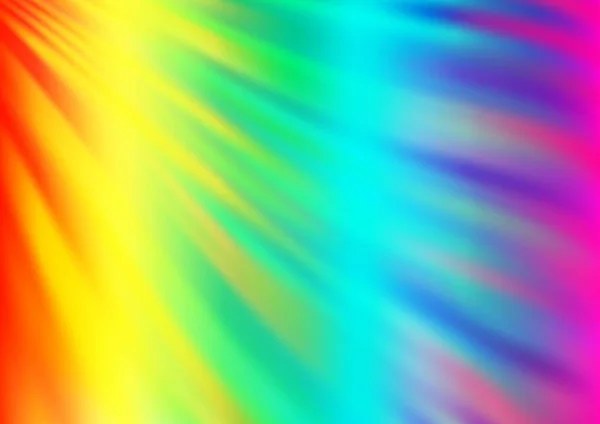 Ljus Flerfärgad Rainbow Vektor Mönster Med Flytande Former — Stock vektor