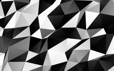 Açık gümüş, gri vektör düşük polimerli doku.