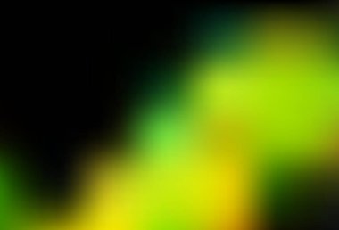 Koyu yeşil, sarı vektör soyut bulanık arkaplan. Gradyan ile modern soyut çizim. Herhangi bir marka kitabı için şablon.