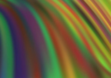 Açık yeşil, eğri kurdeleli sarı vektör deseni.