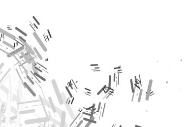 Light Silver, tekrarlanan çubuklarla gri vektör şablonu. Dar çizgileri olan parlak renkli çizimler. İş broşürleri, broşürler için desen.