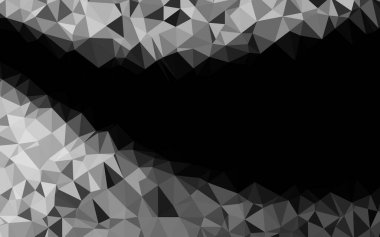 Açık Gümüş, gri vektör soyut mozaik desen.