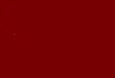 Dairesel noktaları olan açık kırmızı vektör düzeni, küpler. Renkli daireler, dikdörtgenler ile soyut arkaplan. Marka kitabın için tamamen yeni bir şablon.