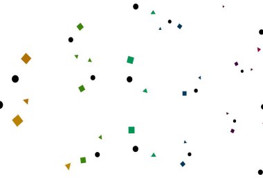 Açık Çokrenkli, Gökkuşağı vektör örtüsü halkalar şeklinde çokgen şeklinde. Daireler, çizgiler, rengarenk eşkenar dörtgenler. Reklamınız, posteriniz, afişiniz için en iyi tasarım.