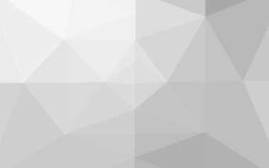 Açık Gümüş, gri vektör üçgen mozaik örtüsü.