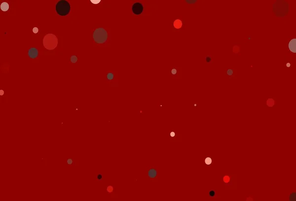 Texture Vectorielle Rouge Clair Avec Disques Illustration Avec Ensemble Cercles — Image vectorielle