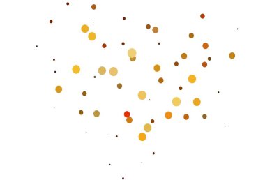 Disklerle açık turuncu vektör dokusu. Doğa tarzında bulanık halkaları olan güzel renkli çizimler. Marka kitabınız için şablon.