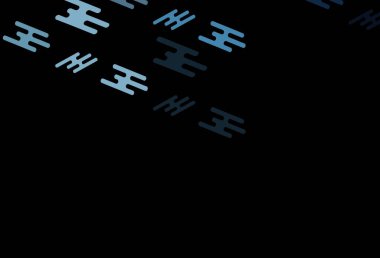 Düz çizgileri olan koyu mavi vektör düzeni. Sopalı modern geometrik soyut çizim. İş ilanınız için akıllı tasarım.