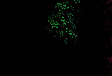 Koyu renk, gökkuşağı vektör şablonu ve Memphis şekilleri. Soyut tarzda rengarenk gradyan şekilleri olan bir resim. Bir cep telefonu için arka plan.