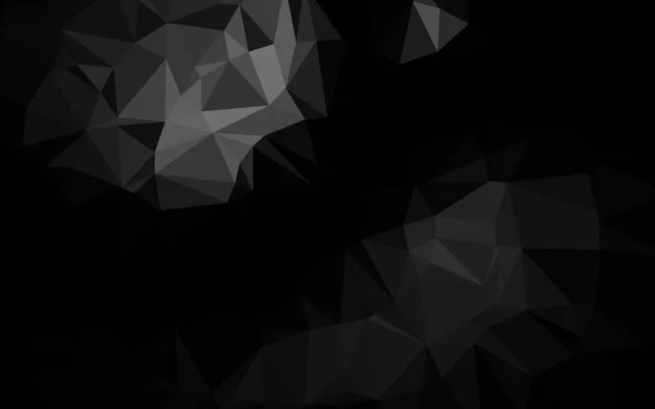 Fond Polygonal Vecteur Noir Foncé — Image vectorielle