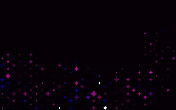 Luz Textura Vectorial Púrpura Con Hermosas Estrellas — Vector de stock