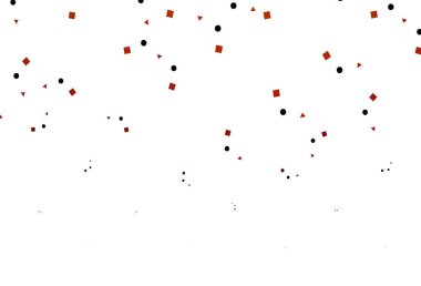 Açık kırmızı vektör arkaplanı çizgiler, daireler, eşkenar dörtgenler. Daireler, çizgiler, rengarenk eşkenar dörtgenler. Reklamınız, posteriniz, afişiniz için en iyi tasarım.
