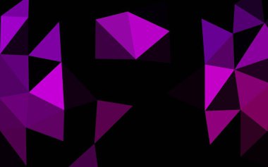 Koyu Mor vektör çokgen arkaplan.