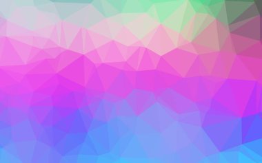 Açık Çokrenkli, Gökkuşağı vektörü çokgen arkaplan.