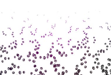 Dairesel açık mor vektör şablonu. Doğa tarzında bulanık halkaları olan güzel renkli çizimler. Posterler, afişler için tasarım.