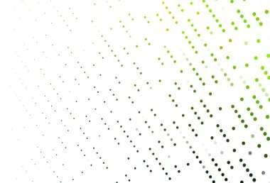 Dairesel açık yeşil vektör şablonu. Soyut arka planda bulanık kabarcıklar ve renkli gradyan. İş reklamları için tasarım.