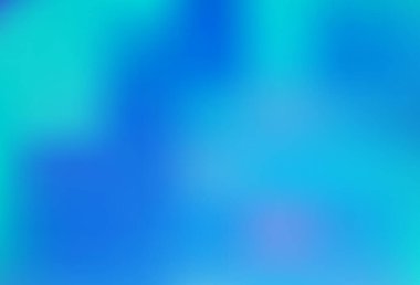 Açık BLUE vektörü parlak arkaplanı bulanıklaştırdı. Soyut ve gradyan renkte renkli çizimler. Yaratıcı tasarımlarınız için örnek.