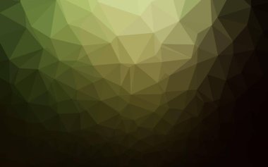 Koyu yeşil vektör mozaik şablonu.