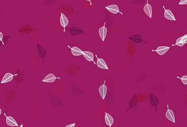 Açık pembe vektör çizim dokusu. Soyut renkli yapraklarla dekoratif illüstrasyon. Marka kitabınız için yeni şablon.