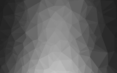 Koyu gümüş, gri vektör düşük polimerli kaplama.